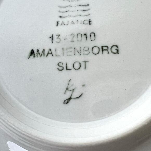 Porcelain Wall Art Royal Copenhagen Mini Plate Amalienborg Blue Display - Picture 8 of 10